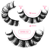 New Russian Volume False Eyelashes DD Curved Thick Eyelashes Ten Pairs Of Chemical Fiber Natural Charm Eyelashes - V.I.P Digital Presence