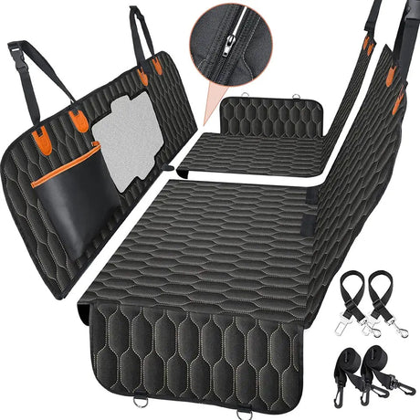 Four in one detachable pet car cushion waterproof dirt proof and scratch resistant rear trunk seat cushion for passenger seat - V.I.P Digital Presence