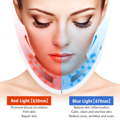 Micro Current Color Light V Face Instrument Tightening Beauty Instrument Hot Compress Lifting Face Slimming Instrument - V.I.P Digital Presence