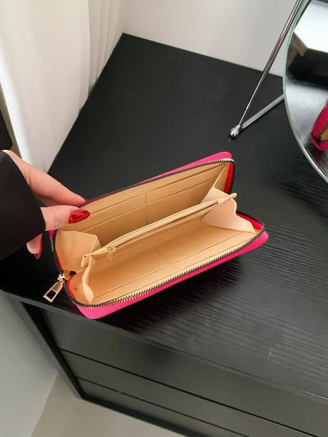 PU Leather Solid Color Wallet - V.I.P Digital Presence