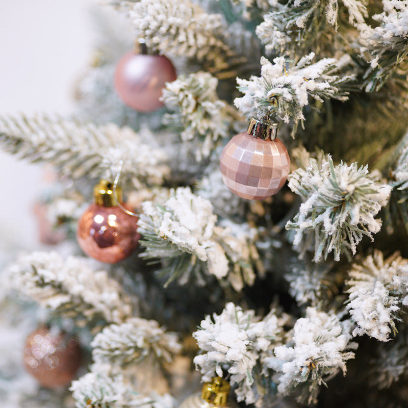 Christmas tree decoration 3cm light gold Christmas ball hanging pendant Christmas combination ball - V.I.P Digital Presence