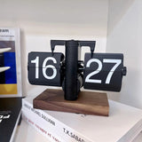 Retro flip digital clock, battery - powered mechanical clock for home & office decor - V.I.P Digital Presence