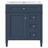30 inch bathroom vanity with top sink, storage cabinet with 2 drawers and 1 drawer, single sink bathroom vanity - V.I.P Digital Presence
