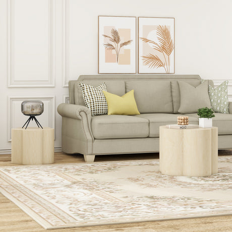 Coffee Table Set of 2, Cloud Coffee Table ,Nesting Coffee Table,End table, Sidetable for Living room ,Bedroom,Office ,Balcony - V.I.P Digital Presence