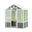 76''x48''x86'' Polycarbonate Greenhouse, Walk-in Outdoor Plant Gardening Greenhouse for Patio Backyard Lawn - V.I.P Digital Presence