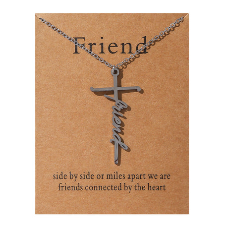 Faith Religious Gift Stainless Steel Cross Collarbone Chain Sweater Chain - V.I.P Digital Presence