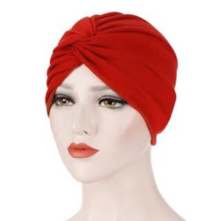 New elastic fabric with crossed candy colored twisted hat and candy colored base on the forehead - V.I.P Digital Presence