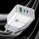 Luminous 58W dual fast charging 2PD+QC3.0 USB fast charging mobile phone charger - V.I.P Digital Presence