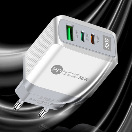 Luminous 58W dual fast charging 2PD+QC3.0 USB fast charging mobile phone charger - V.I.P Digital Presence