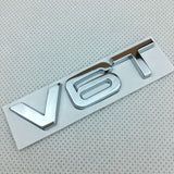 Suitable for Audi V6T V8T metal logo A4LA6LS7Q5Q3 displacement personalized modification leaf plate car sticker - V.I.P Digital Presence