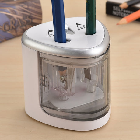 New Automatic pencil sharpener Two-hole Electric Switch Pencil Sharpener stationery Home Office School Supplies - V.I.P Digital Presence