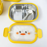 ins style high value cute large capacity compartment lunch box lunch box foldable handle lunch box - V.I.P Digital Presence