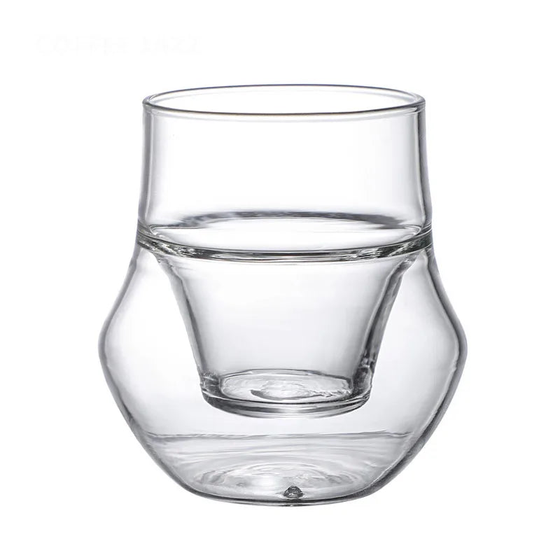 Household Double-Layer Anti-Scalding Hanging Ear Coffee Cup Insulated Milk Mug High Temperature Resistant Glass Tea Cups 120ml - V.I.P Digital Presence