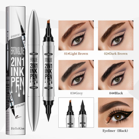 Hellokiss Eyeliner and eyebrow pencil 2 in 1 - V.I.P Digital Presence