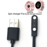 high quality Magnetic Charging Cable wire For ZL02 Smart Watch bracelet 2 Pin Black Power Charger Data Cables - V.I.P Digital Presence