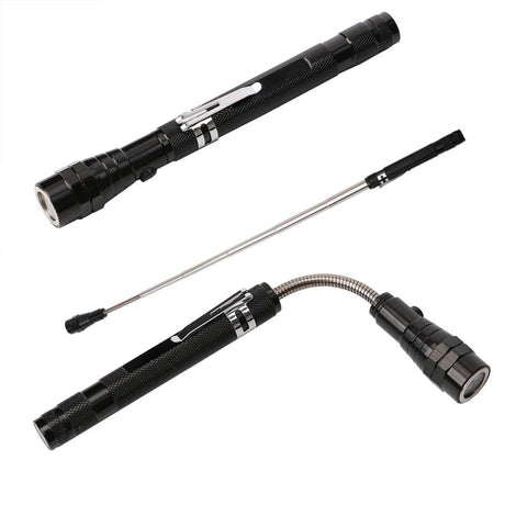 Outdoor Camping Tactical Flash Light Torch Spotlight 3x LED Telescopic Flexible Magnetic LED - V.I.P Digital Presence