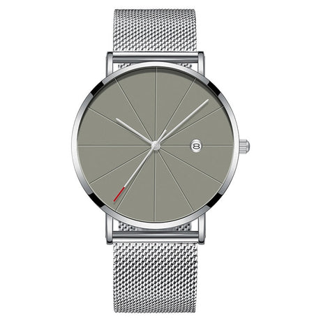 Simple Men's Watch Stainless Steel Mesh Band Watches Classic Quartz Date Wristwatch Casual Luxury Masculino Relogios - V.I.P Digital Presence