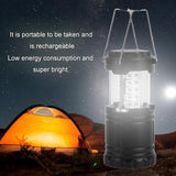 30 LED Portable Lantern Collapsible Camping Tent Night Light For Emergency Hiking Outdoor Activities - V.I.P Digital Presence
