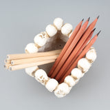 Square small skull pen holder storage desktop storage bucket home storage potted plants - V.I.P Digital Presence