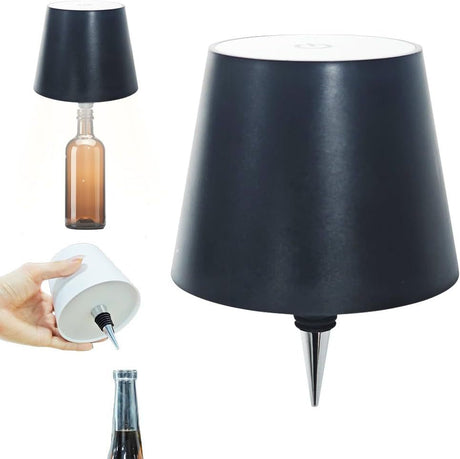 LED Creative Wine Bottle Light for Bar: Movable, Rechargeable, RGB Dimmable Decorative Bottle Lamp - V.I.P Digital Presence