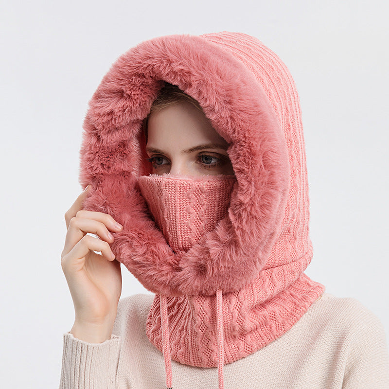 Gorro de invierno para montar al aire libre, gorro para esquiar en frío, bufanda cálida, mascarilla, gorro para protegerte del frío. 