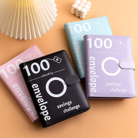 100 Envelope Challenge Binder Couple Save Money Challenge Envelope Sheet Pocket Book - V.I.P Digital Presence
