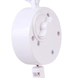 Sonajeros blancos para bebé, juego de soportes para cuna, móvil, campana, caja de música de cuerda WJ549