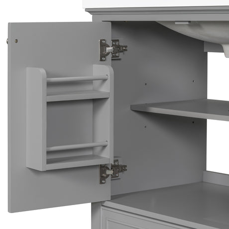 30 inch bathroom vanity no sink  base only gray - V.I.P Digital Presence