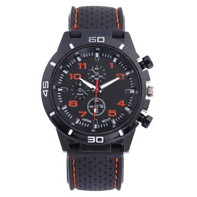 Rubber Fashion Sports Men's Watch Car Line Strap Silicone Student Watch - V.I.P Digital Presence