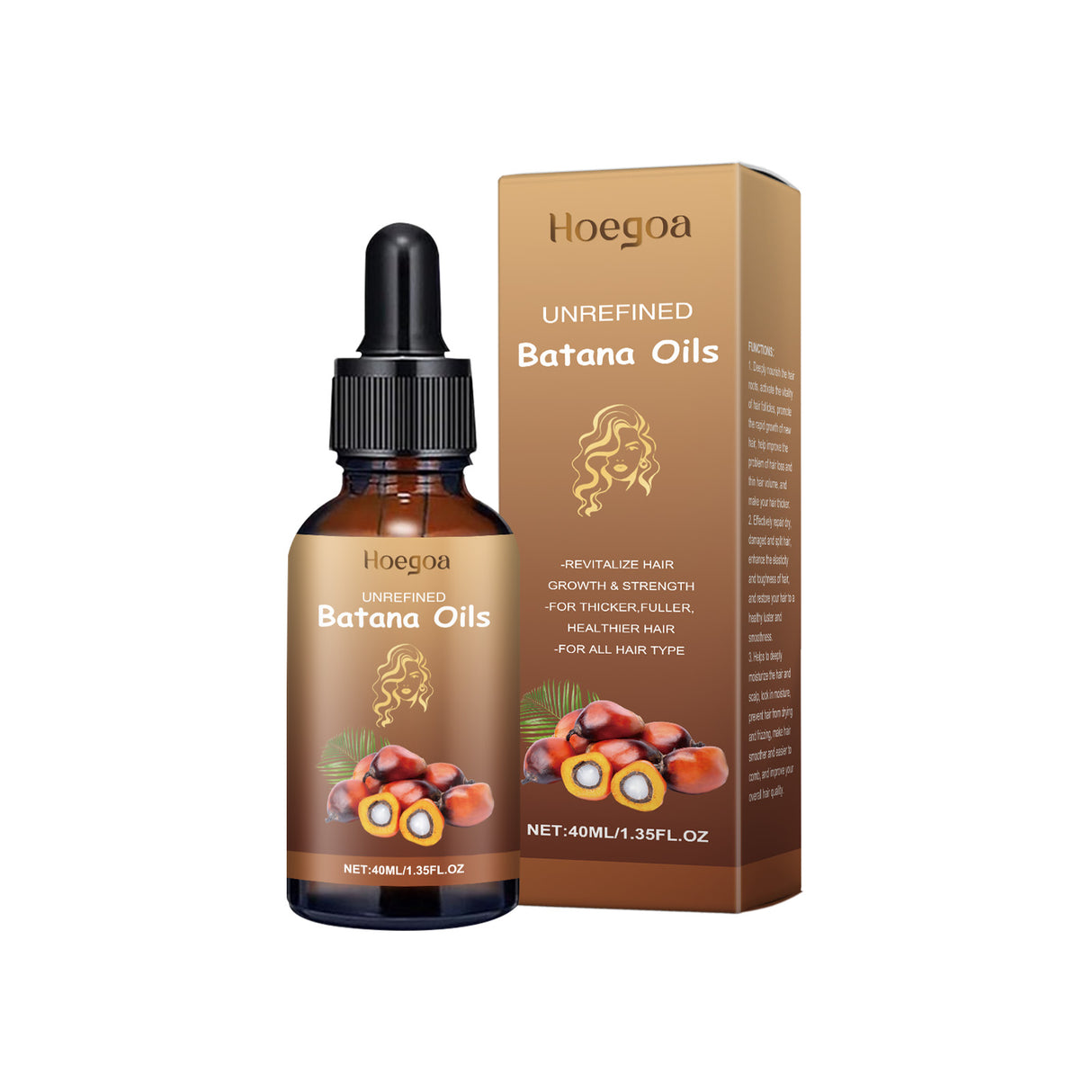 Batana Hair Care Oil Repair Dry And Irritated Hair, Moisturize Scalp And Smooth Daily Massage Hair Care Oil - V.I.P Digital Presence