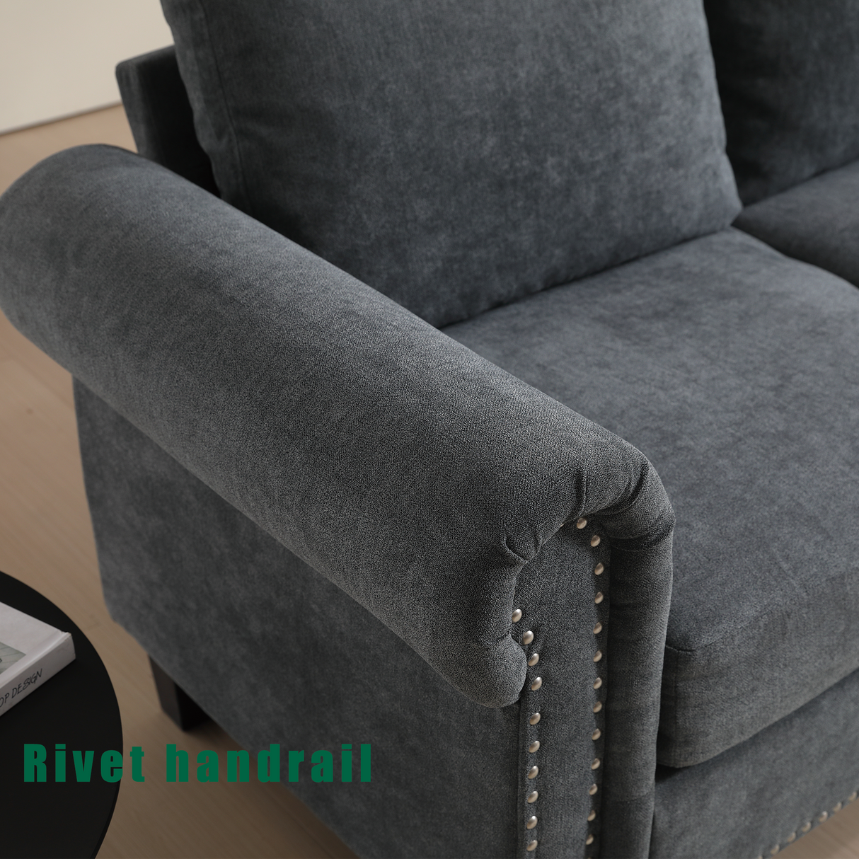 Convertible Sectional Sofa with Storage,L-shaped sofa Modern Linen Fabric Sectional Couches for Living Room,Gray - V.I.P Digital Presence