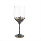 Enamel lead-free red wine cup crystal glass high footed cup decanter set - V.I.P Digital Presence