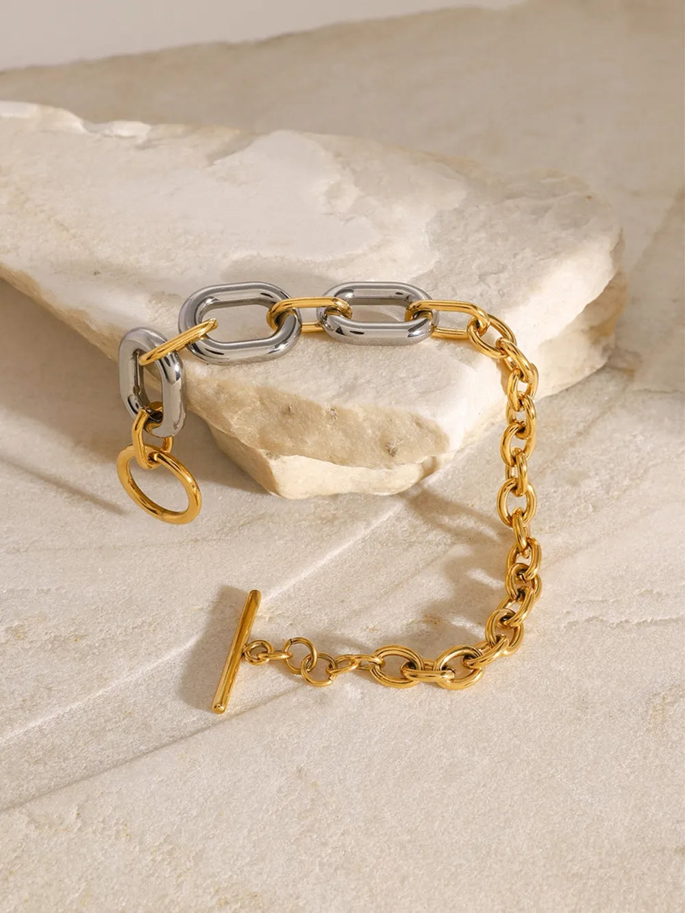 18K Gold-Plated Stainless Steel Chain Bracelet - V.I.P Digital Presence