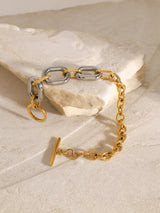 18K Gold-Plated Stainless Steel Chain Bracelet - V.I.P Digital Presence
