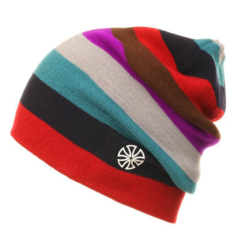 Outdoor Beanies Cap Casual Striped Knitted Hat Headwear Snowboarding Skiing Skating Cycling Apparel Accessories - V.I.P Digital Presence