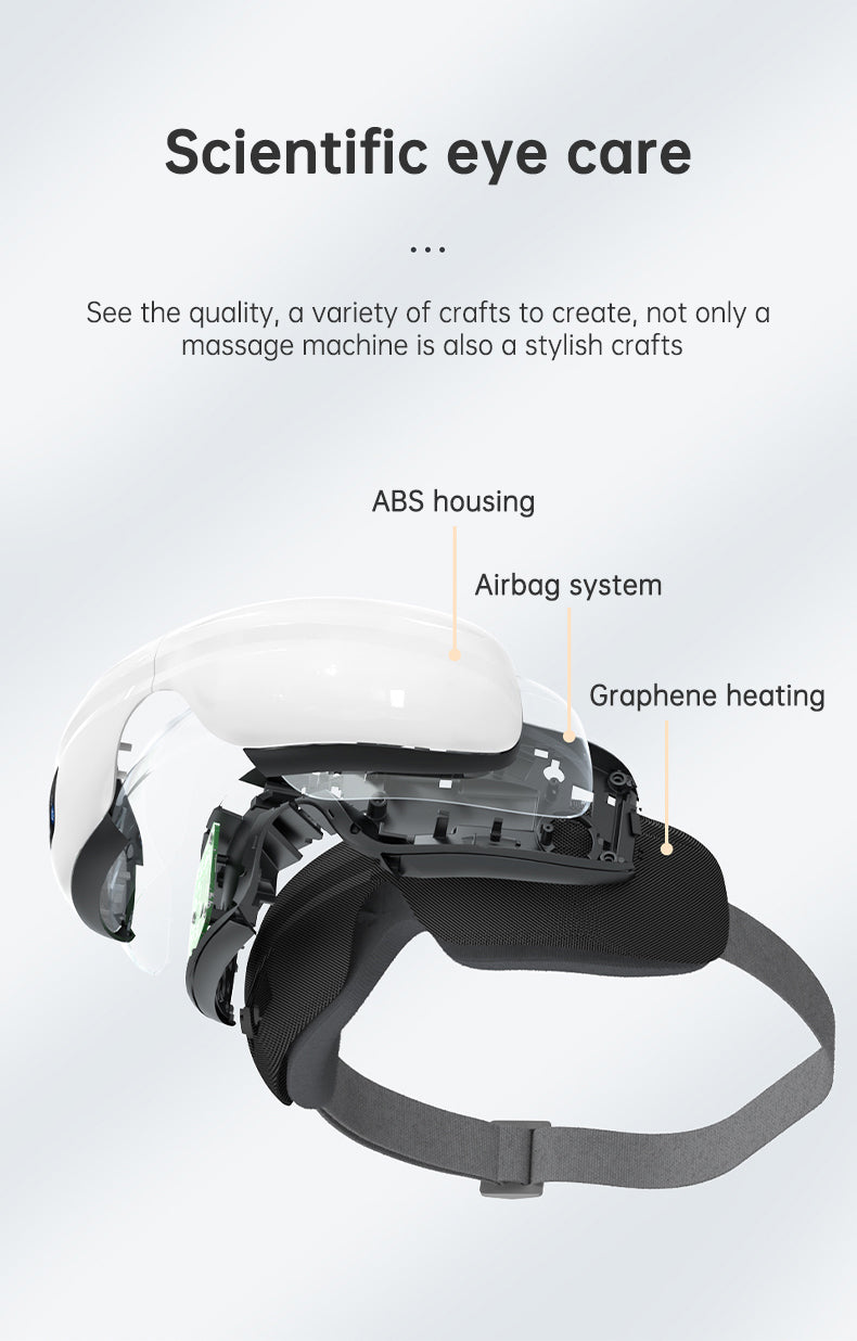 Eye Massager Air Pressure Vibration Eye Protector Bluetooth Eye Massage Relax Migraines Relief Improve Sleep - V.I.P Digital Presence