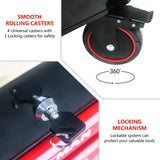 3 DRAWERS MULTIFUNCTIONAL TOOL CART WITH WHEELS AND WOODEN TOP - V.I.P Digital Presence