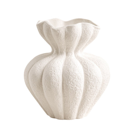 Wabi Sabi Vase White Ornament Living Room Desktop Home Vintage Art Decorative Flower Utensils - V.I.P Digital Presence