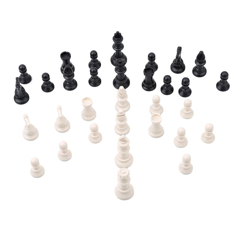 32 piezas de ajedrez medieval de 64 mm
