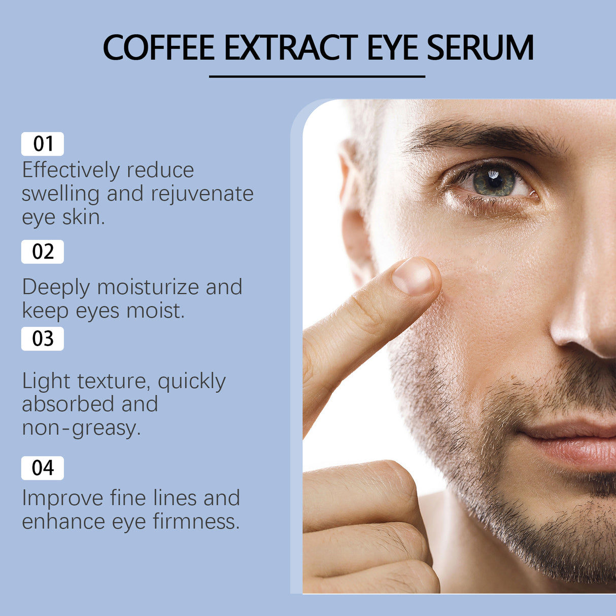 Caffeinated Eye Essence, Firming, Fading, Enhancing Elasticity, Moisturizing, Delicate And Brightening Eye Area