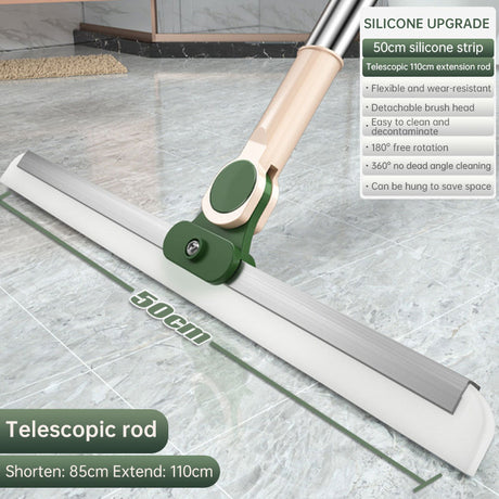 Magic Broom, Water Scraper, Mop, Bathroom Floor Scraper, Household Bathroom Floor Scraper, Wet and Dry Dual Purpose Broom - V.I.P Digital Presence