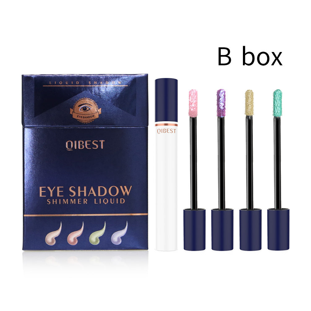 QIBEST Smoke Tube Eye Shadow Set Diamond Pearl Liquid Eye Shadow Shining Bright Eye Shadow Liquid - V.I.P Digital Presence