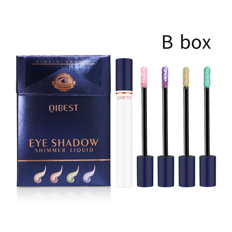 QIBEST Smoke Tube Eye Shadow Set Diamond Pearl Liquid Eye Shadow Shining Bright Eye Shadow Liquid - V.I.P Digital Presence