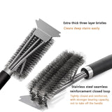 BBQ Grill Barbecue Kit Cleaning Brush Stainless Steel Kitchen Accessories Bristles Cleaning Brushes Cooking Tool Barbecue Gadget - V.I.P Digital Presence