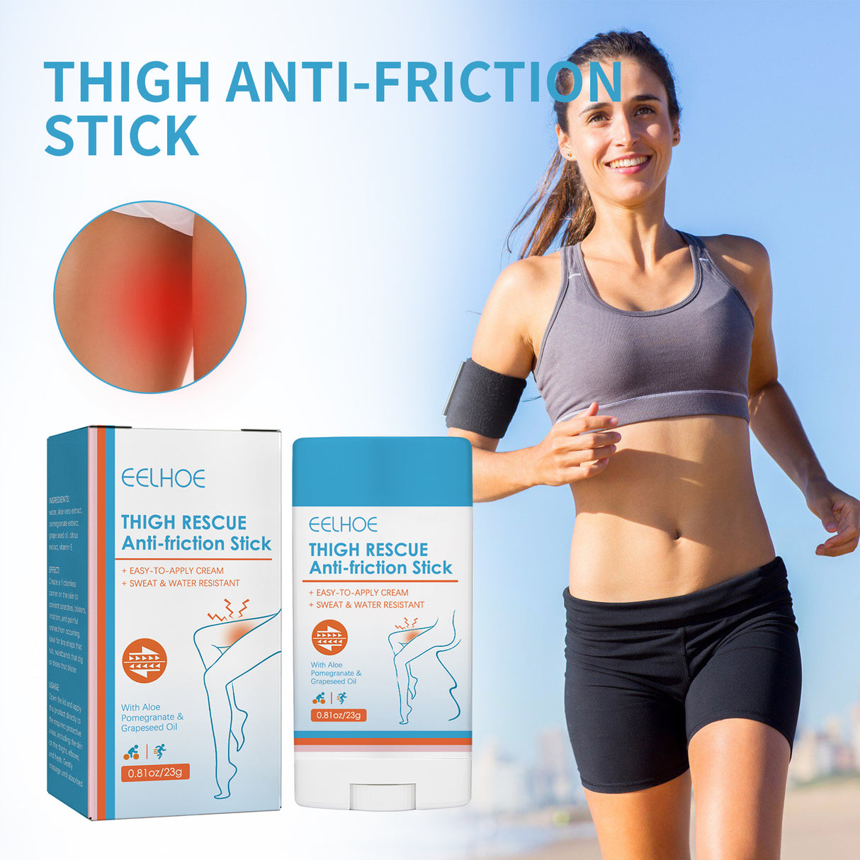 Thigh Anti-Friction Stick Waterproof Anti-Sweat Easy To Apply Cream Leg Heel Lower Arm Skin Protection - V.I.P Digital Presence