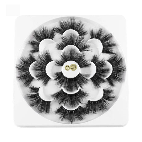 7 Pairs 3D Mink Hair False Eyelashes 25mm Lashes Thick Long Wispy Fluffy Handmade False Eyelashes - V.I.P Digital Presence
