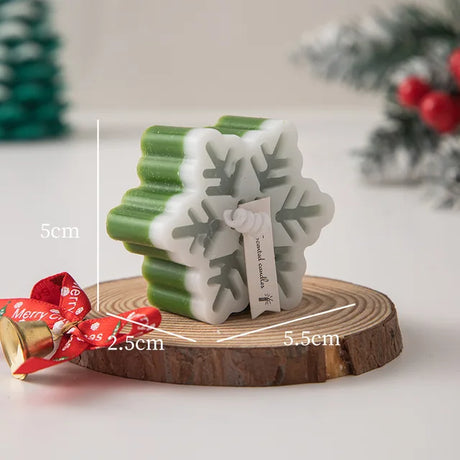 New Christmas Snowflake Aromatherapy Candle Hand-Made Romantic Atmosphere Creative Home Desktop Decorations With Gifts Ornaments - V.I.P Digital Presence