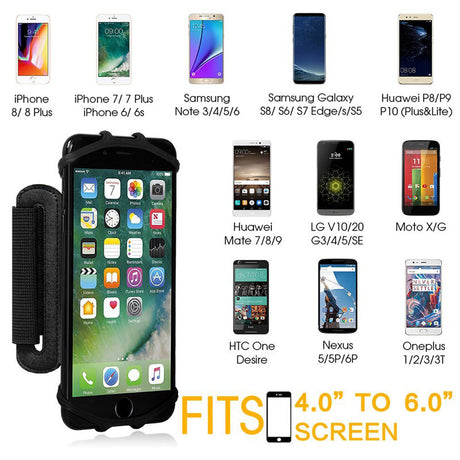 180 Degree Rotatable Running Wristband Phone Case Arm Band Sport Cycling Gym Wristlet Belt Armband Bag - V.I.P Digital Presence