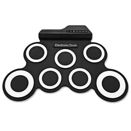 G3002 Portable Silicone 7 Pad Hand Roll Digital Drum Kit - V.I.P Digital Presence