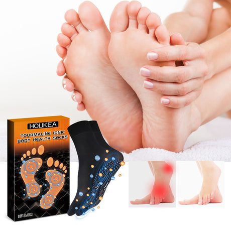 HOUKEA Tourmaline Ionic Body Health Socks, Winter Outdoor Sports Cold And Wind Warm Foot Care Massage Socks - V.I.P Digital Presence